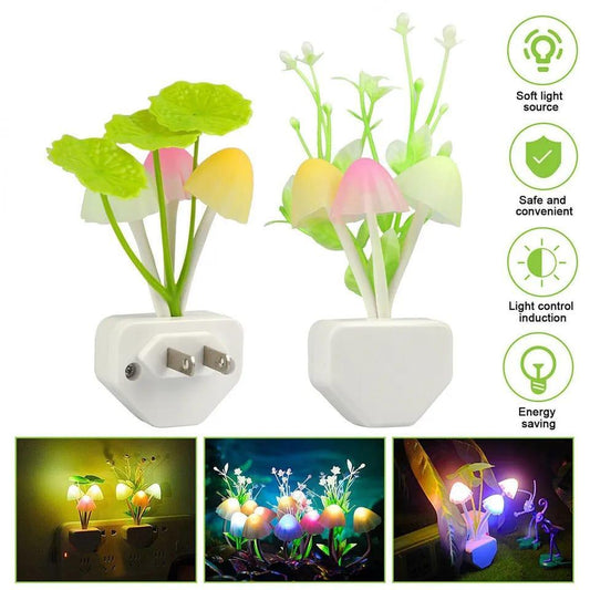 Mushroom Night Light Plug-in Sensor Lamp