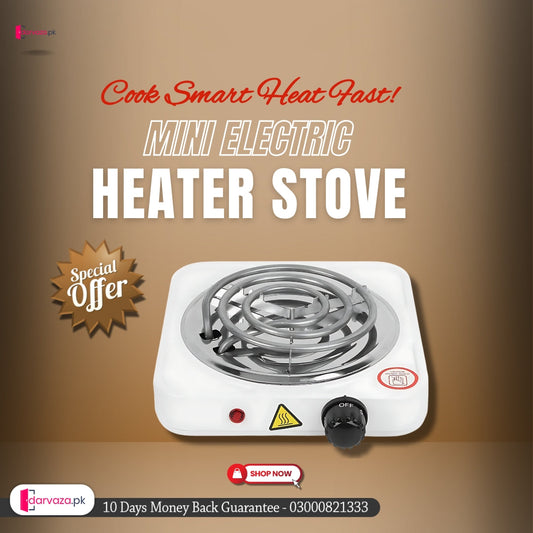 Mega sale offer - Imported Multifunctional Portable Mini Electric Heater Stove with Adjustable Temperatures & Hot Round Countertop Burner in Rs 2300 only