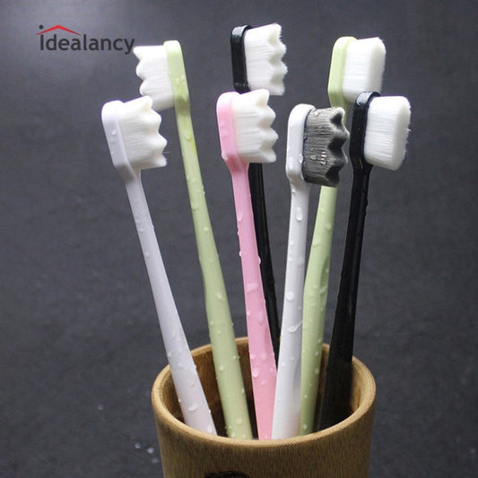 Soft Micro-Nano Manual Toothbrush Extra Soft Bristles Toothbrush with 12000 Bristles for Fragile Gums Adult Kid Childre