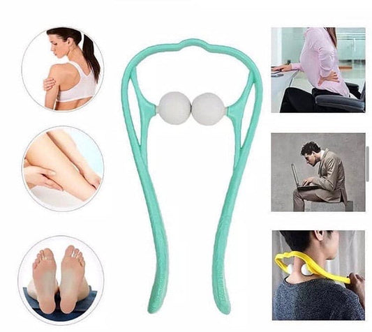 Pressure Point Body And Neck Massager, 2 Balls Neck Massager