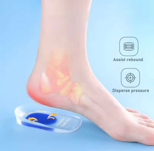 Silicone Gel Soft Insole Cushion,  Shoe Insole Heel Pad, Foot Massage Care Pad