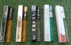 perfume pack of 5 J. perfumes, including J. ZARAR, J. SPARK, J. SILVER, J. ESSENCE, and J. JANNAN.