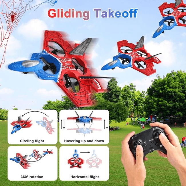 RC Combat Aircraft Drone – Remote Control Flying Jet Toy for Kids - Toynix