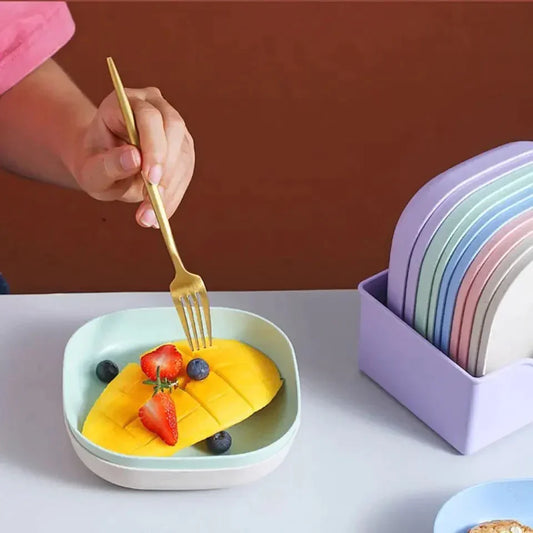 10Pcs Mini Snack Plates with Stand