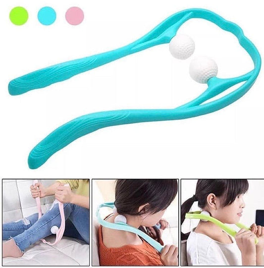 Pressure Point Body And Neck Massager, 2 Balls Neck Massager